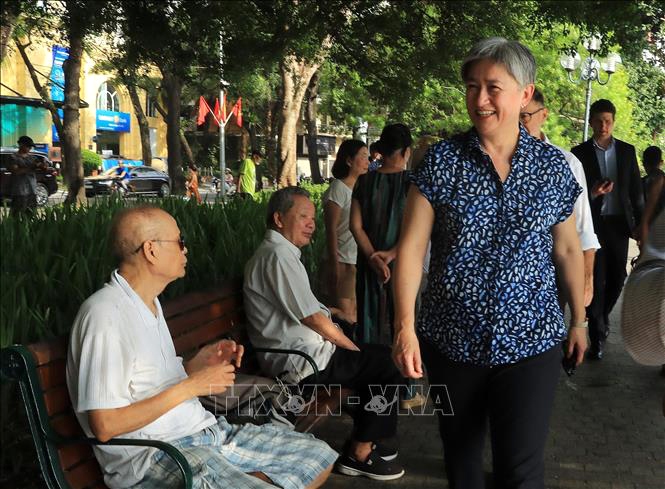Penny Wong explores Hanoi landmark, samples coffee in Old Quarter